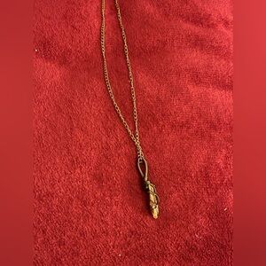 Bronze crystal necklace